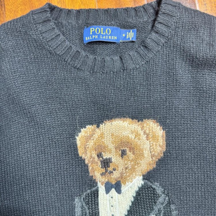 Polo R L Bear Knit Sweater