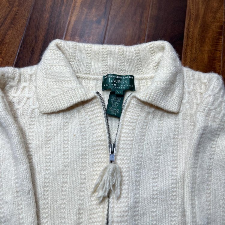R L ZIP CARDIGAN