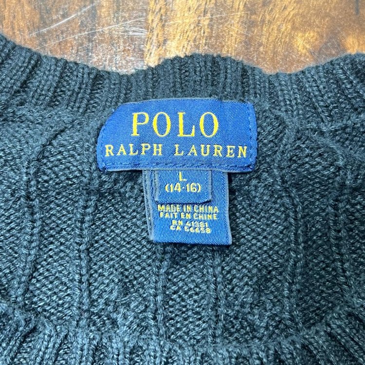 Polo Cable Knit Sweater