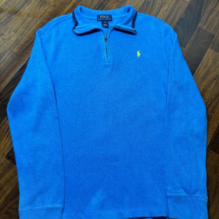Polo Ralph Lauren Cobalt Blue Quarter Zip Sweater