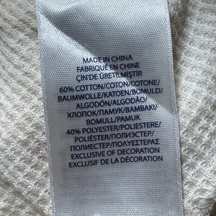 Polo Ralph Lauren Waffle Knit Top Size XL