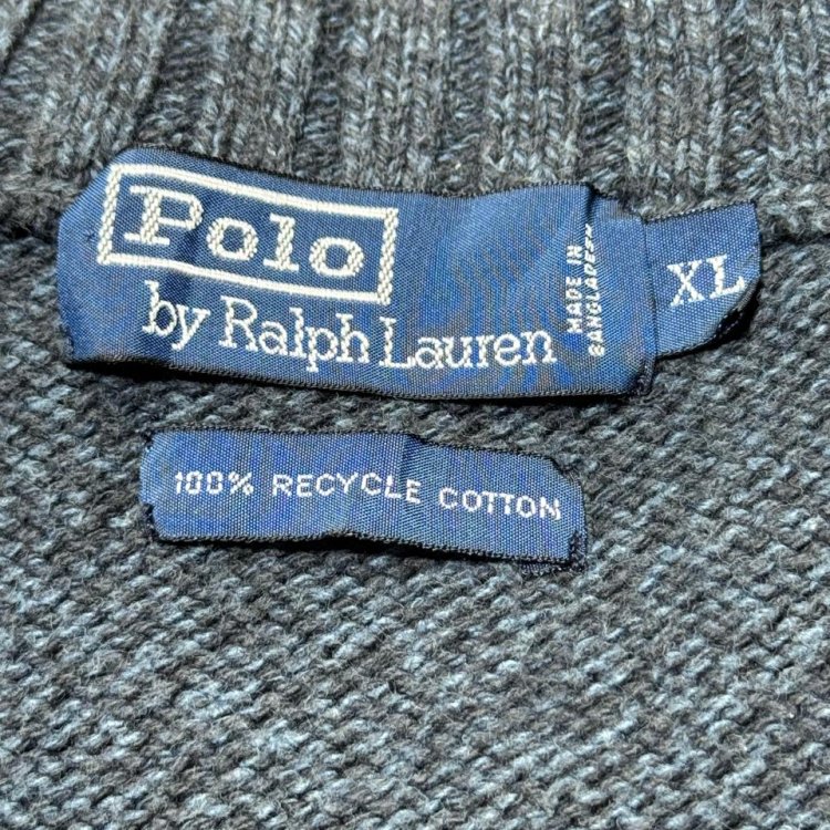 Polo Ralph Lauren Heather  100%  Cotton Knit Sweater Size XL