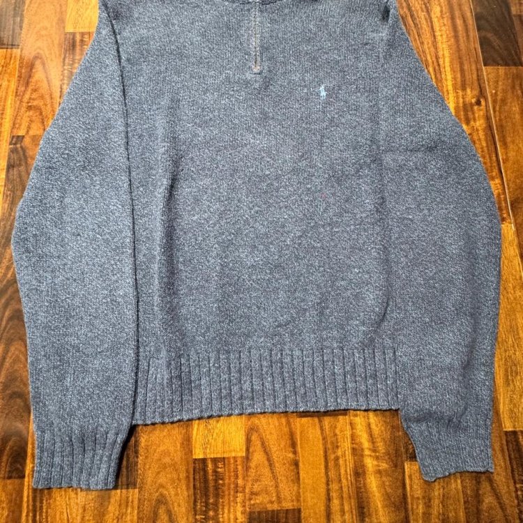 Polo Ralph Lauren Heather  100%  Cotton Knit Sweater Size XL