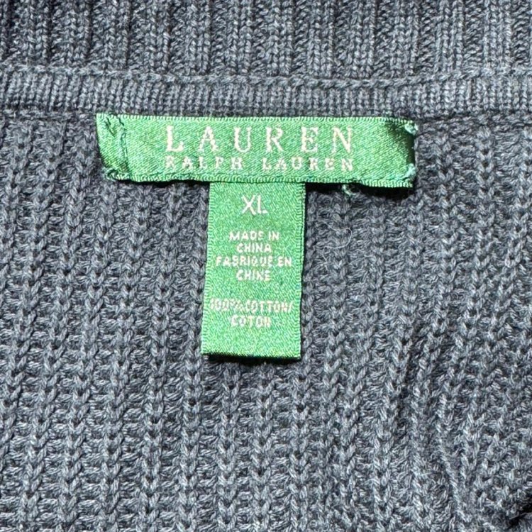 Lauren Ralph Lauren 100% Cotton Cardigan Size XL