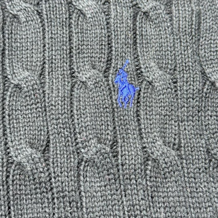 Polo Ralph Lauren 100% Cotton Cable Knit Sweater Size M 10-12