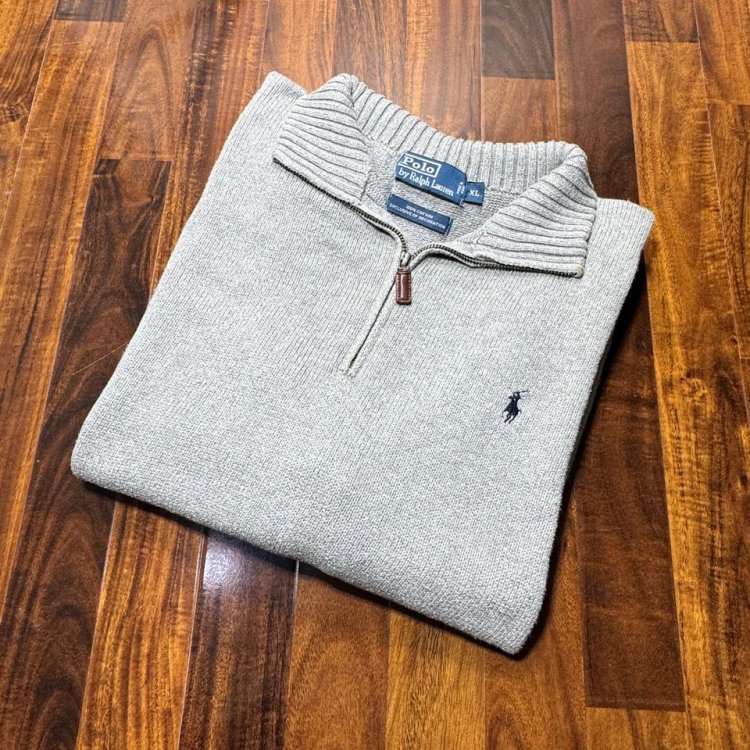 Polo Ralph Lauren Heather 1/4 Zip Knit Size XL