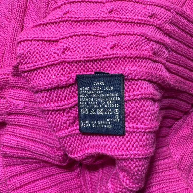 Polo Ralph Lauren Heather 100% Cotton 1/4 Zip Knit Size XL