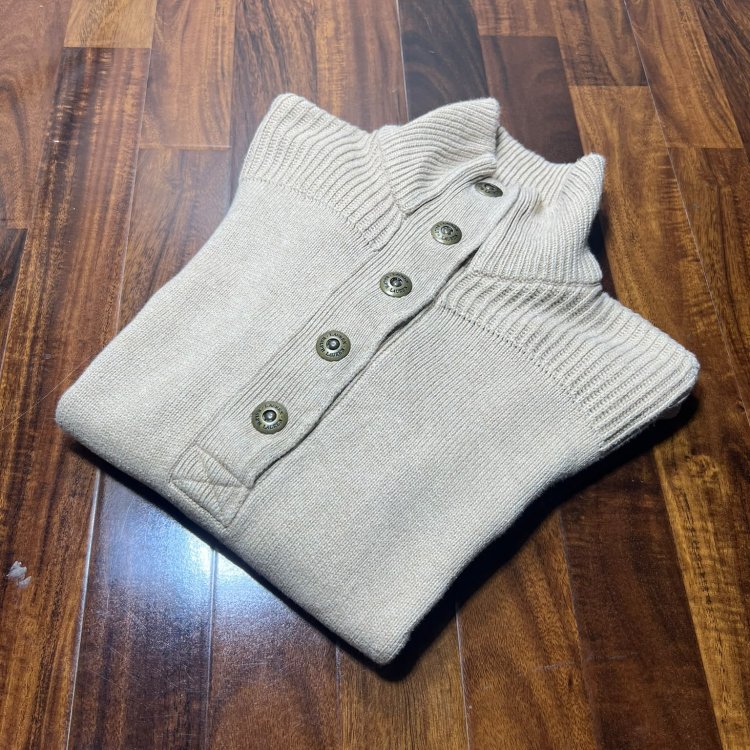 Lauren Ralph Lauren Button Collar Knit Size S