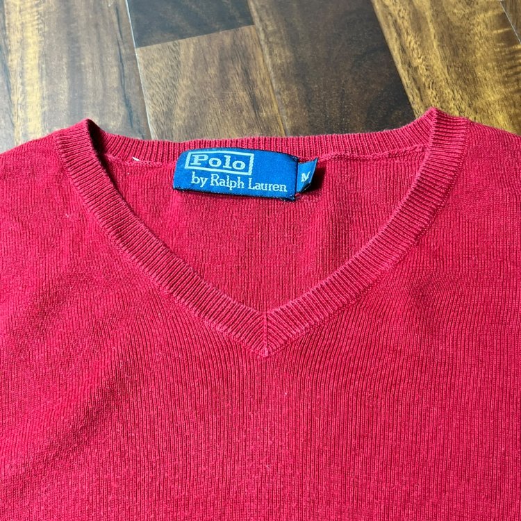 Polo by Ralph Lauren Red Knit Sweater