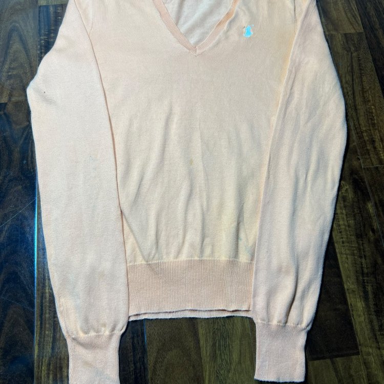 Vintage Ralph Lauren Sport V-Neck Knit Sweater