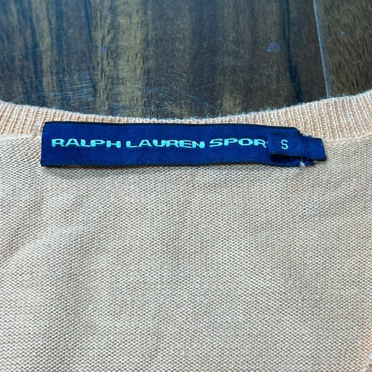 Vintage Ralph Lauren Sport V-Neck Knit Sweater