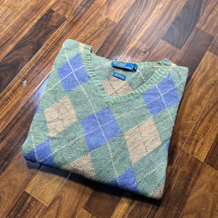 Polo by Ralph Lauren 15% Cashmere Tweed Knit Sweater