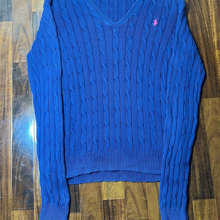 Ralph Lauren Cable Knit V-Neck Size XL