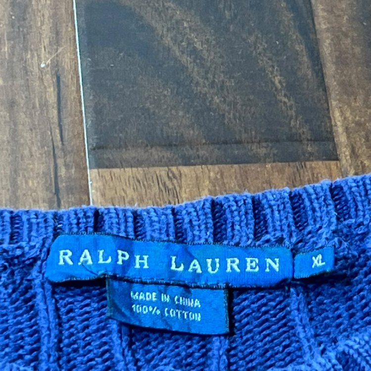 Ralph Lauren Cable Knit Sweater Size XL