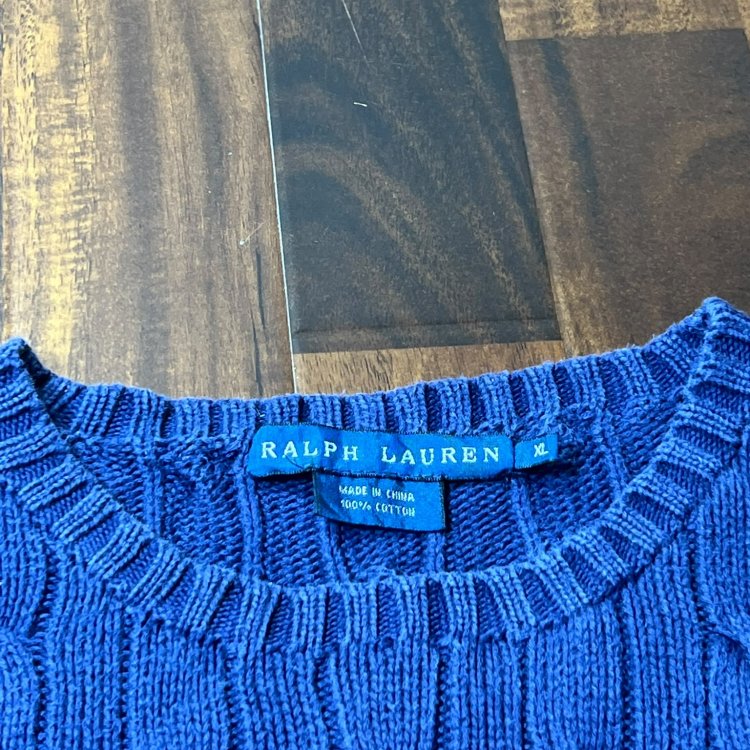Ralph Lauren Cable Knit Sweater Size XL