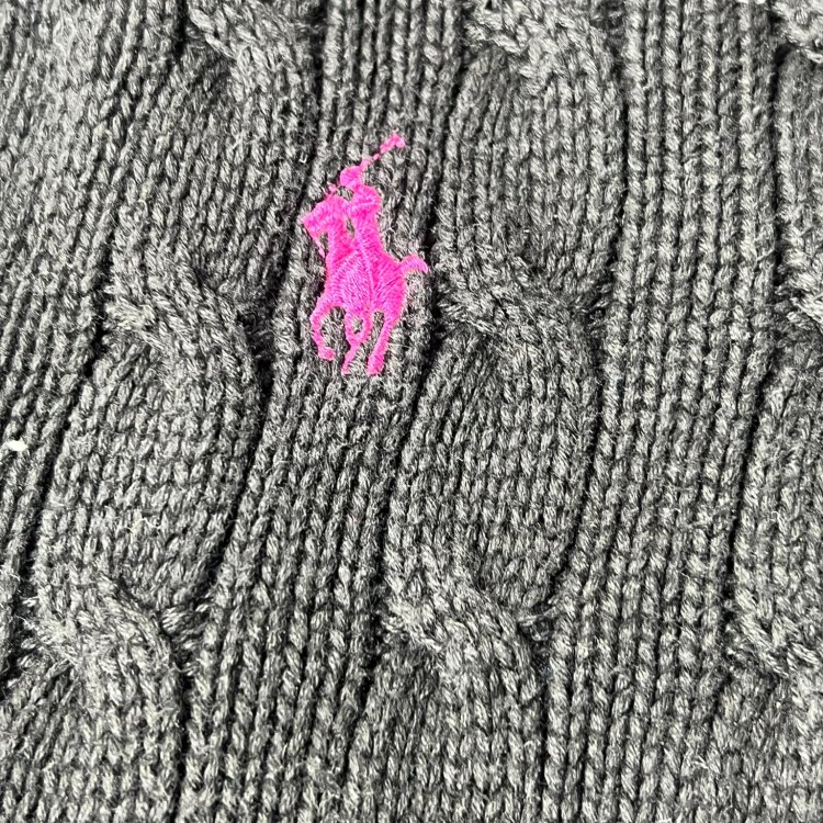Ralph Lauren Sport Black Cable Knit Sweater