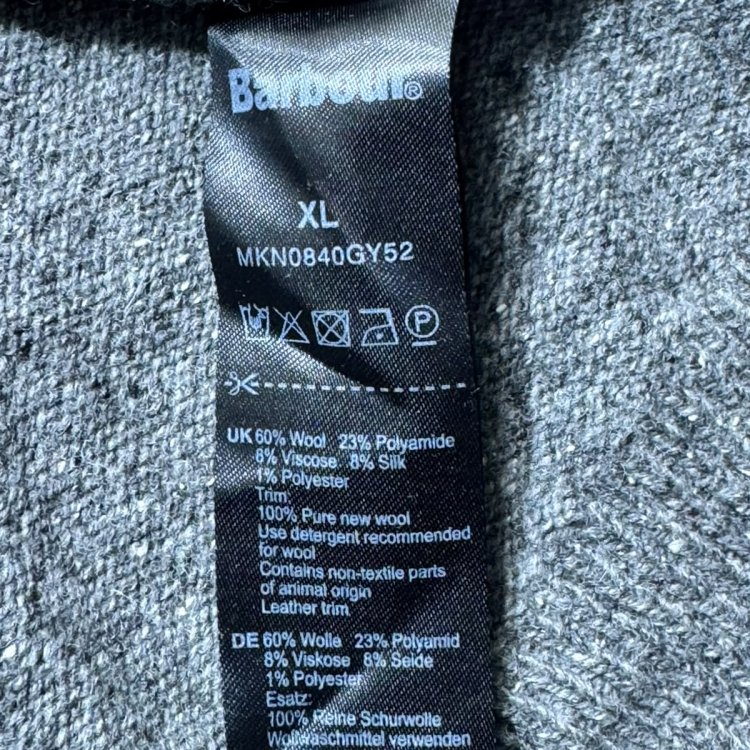 Barbour x Abraham Moon Tweed Cardigan Size YL/S