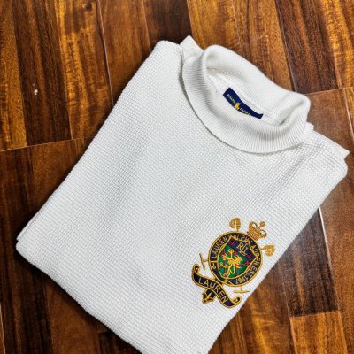 Polo R L White Turtleneck