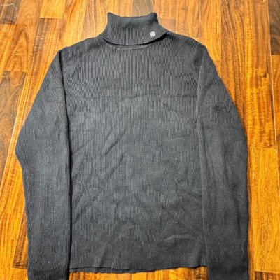 Lauren Ralph Lauren Black Turtleneck Knit Sweater