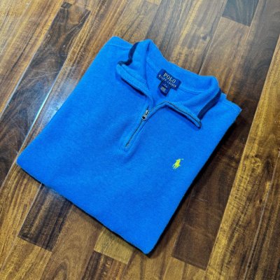 Polo Ralph Lauren Cobalt Blue Quarter Zip Sweater