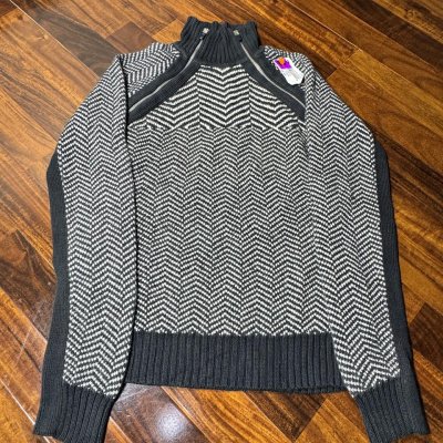 Tommy Hilfiger Japan Chevron Double Zip Turtleneck Sweater