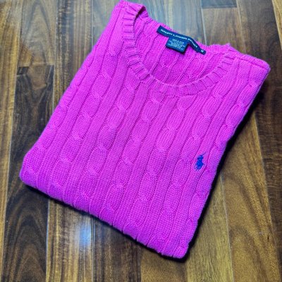 Polo Ralph Lauren Heather 100% Cotton 1/4 Zip Knit Size XL