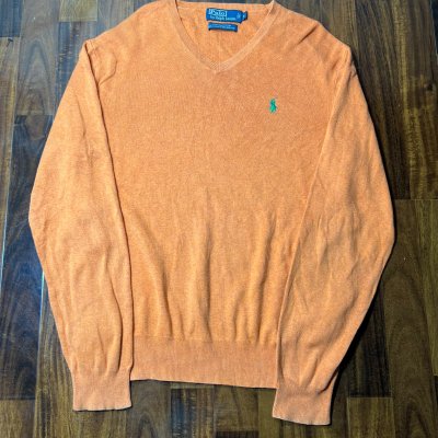 Polo Ralph Lauren Orange Pima Cotton Sweater