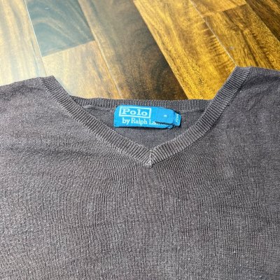 90s Polo Ralph Lauren V-Neck Knit Sweater | Size XXL
