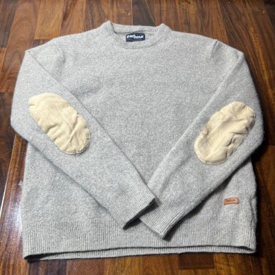 Barbour Heather  Elbow Patch Crewneck