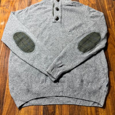 Barbour x Abraham Moon Tweed Cardigan Size YL/S