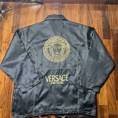Vintage 90s Versace Jeans Couture Medusa Nylon Jacket