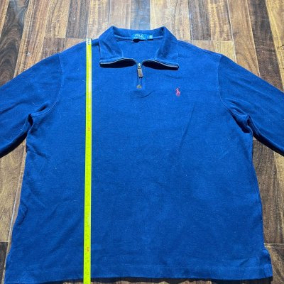 Polo Ralph Lauren Navy 1/4 Zip Fleece Pullover | Size L
