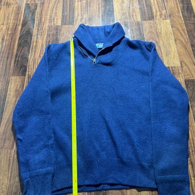 Vintage Polo by Ralph Lauren Navy Wool 1/4 Zip Sweater | Minimal