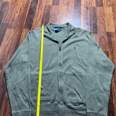 Polo Ralph Lauren Olive Green Full Zip Jacket | Purple Pony